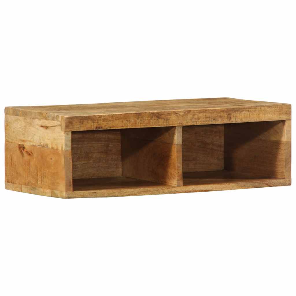 Vidaxl tv-meubel wandmontage 60x30x19 cm massief ruw mangohout
