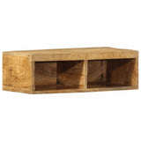 Vidaxl tv-meubel wandmontage 60x30x19 cm massief ruw mangohout