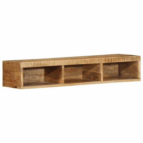 Vidaxl tv-meubel wandmontage 100x30x19 cm massief ruw mangohout