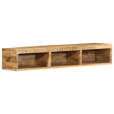 Vidaxl tv-meubel wandmontage 100x30x19 cm massief ruw mangohout