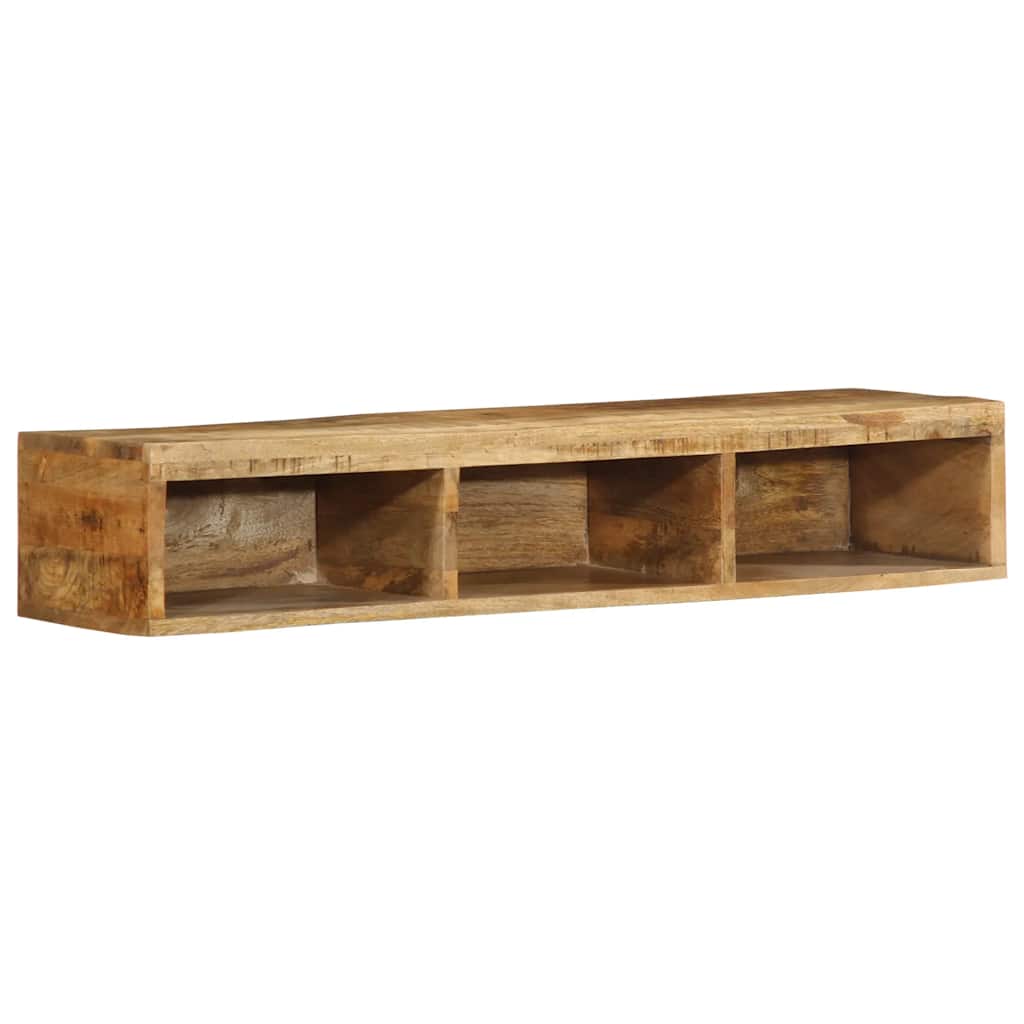Vidaxl tv-meubel wandmontage 100x30x19 cm massief ruw mangohout