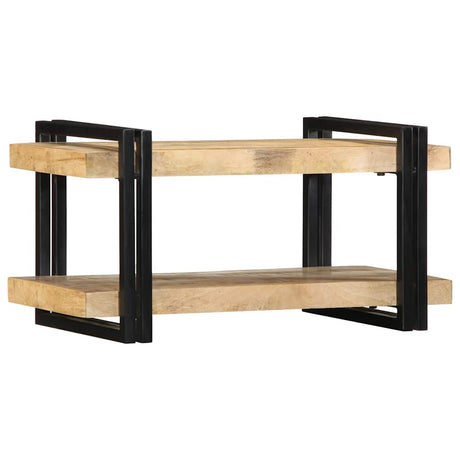 Vidaxl wandschap 70x33x35 cm massief ruw mangohout