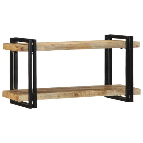 Vidaxl wandschap 90x33x45 cm massief ruw mangohout