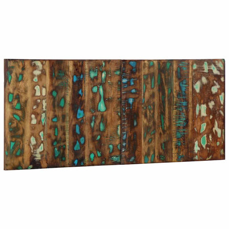 Vidaxl hoofdbord 120 cm massief gerecycled hout meerkleurig
