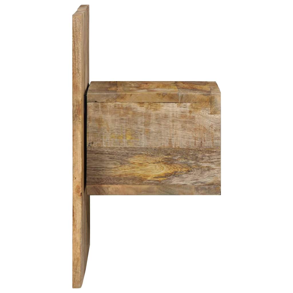 Vidaxl nachtkastje 50x27x50 cm massief ruw mangohout