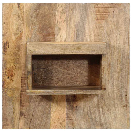 Vidaxl nachtkastje 50x27x50 cm massief ruw mangohout
