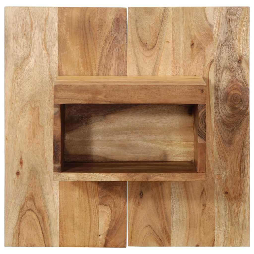 Vidaxl nachtkastje 50x27x50 cm massief acaciahout