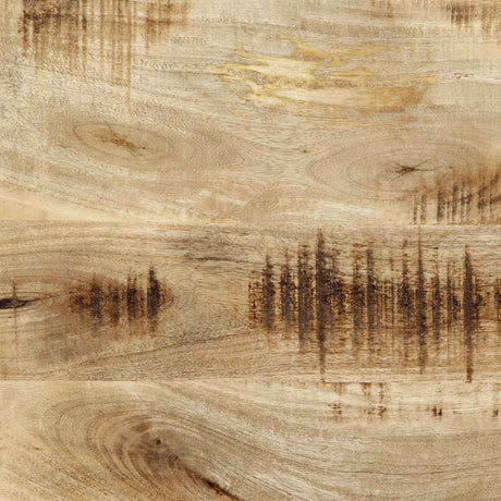Vidaxl hoofdeinde 100 cm massief hout mango en ijzer