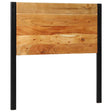 Vidaxl hoofdeinde 100 cm massief hout acaciahout en ijzer