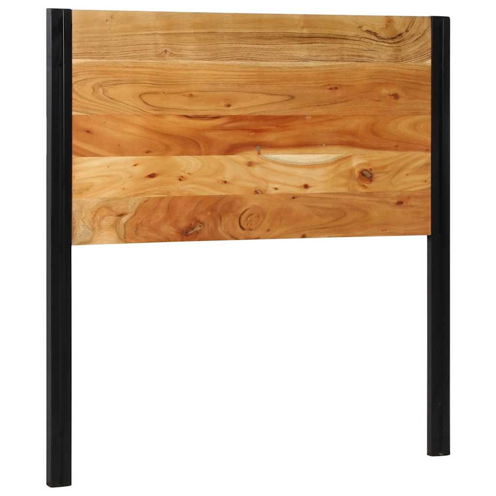 Vidaxl hoofdeinde 100 cm massief hout acaciahout en ijzer