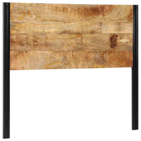 Vidaxl hoofdeinde 120 cm massief hout mango en ijzer