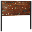 Vidaxl hoofdeinde 120 cm massief gerecycled en ijzer