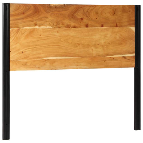 Vidaxl hoofdeinde 120 cm massief hout acacia en ijzer