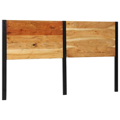 Vidaxl hoofdeinde 180 cm massief hout acaciahout en ijzer