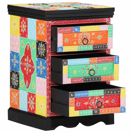 Vidaxl ladenkast multikleur 40 x 40 x 60 cm massief mango hout