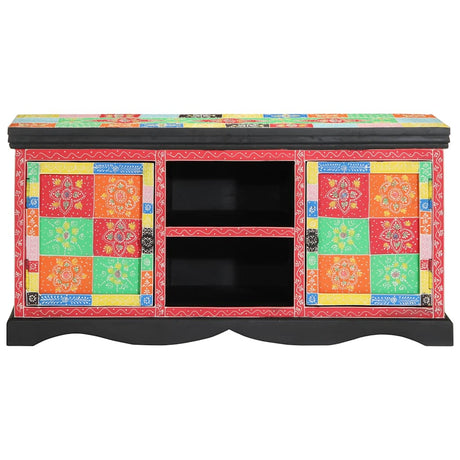 Vidaxl tv-kast 100 x 35 x 50 cm multikleur massief mango hout