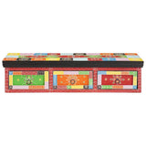 Vidaxl tv-kast met lade multikleur 100 x 30 x 24 cm massief mangohout