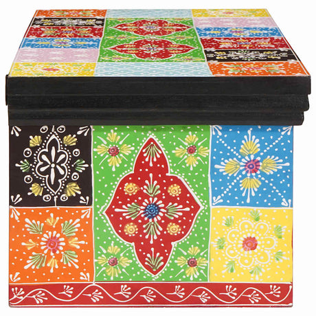 Vidaxl tv-kast met lade multikleur 60 x 30 x 24 cm massief mangohout