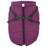 VidaXL Hundemantel mit Geschirr, wasserdicht, reflektierend, Lila, L68