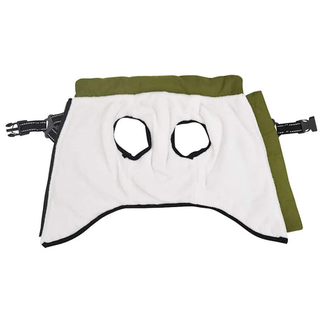VidaXL Hundemantel mit Geschirr, wasserdicht, reflektierend, Armeegrün, L40