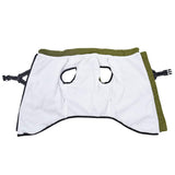 VidaXL Hundemantel mit Geschirr, wasserdicht, reflektierend, Armeegrün, L48