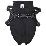 VidaXL Hundemantel mit Geschirr wasserdicht reflektierend schwarz L24