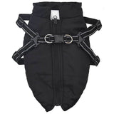 VidaXL Hundemantel mit Geschirr wasserdicht reflektierend schwarz L40