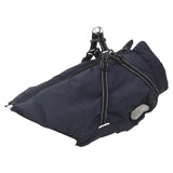 VidaXL Hundemantel mit Geschirr, wasserdicht, reflektierend, Marineblau, L48