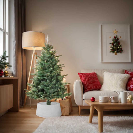 Vidaxx Weihnachtsbaumrock ø56x23 cm Kunststoff weiß