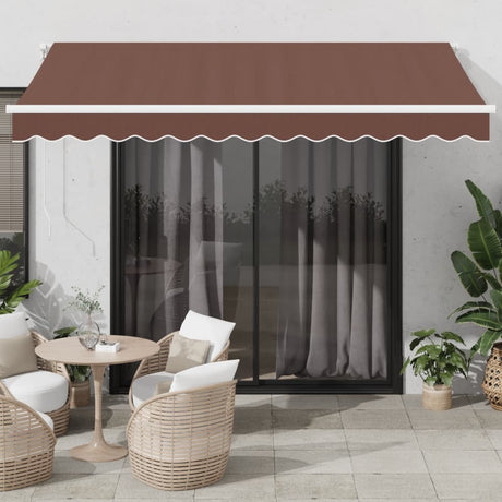 Vidaxl luifel automatisch uittrekbaar 350x250 cm bruin