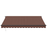 VidaXL Markise manuell ausziehbar 400x300 cm braun