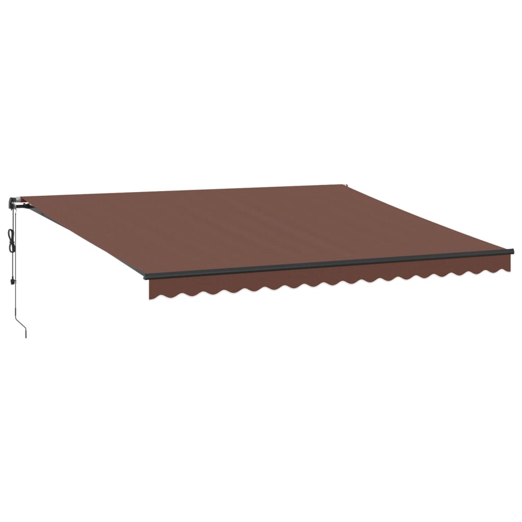 VidaXL Markise automatisch ausziehbar 450x300 cm braun