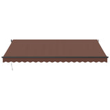 VidaXL Markise automatisch ausziehbar 450x300 cm braun