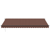 VidaXL Markise manuell ausziehbar 500x300 cm braun