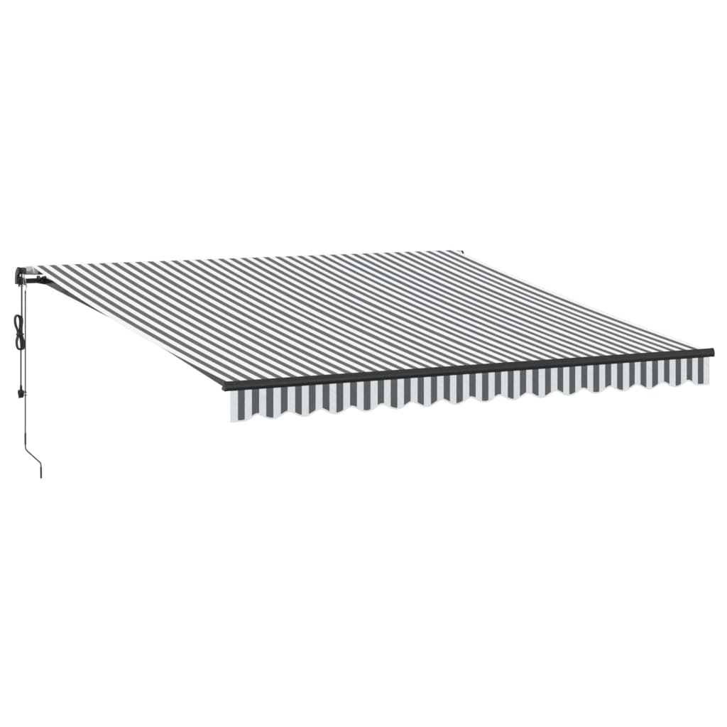 VidaXL Markise automatisch ausziehbar 450x300 cm in den Farben Anthrazit und Weiß