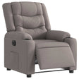Vidaxl fauteuil verstelbaar elektrisch stof taupe
