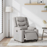 Vidaxl fauteuil elektrisch verstelbaar stof wolk grijs