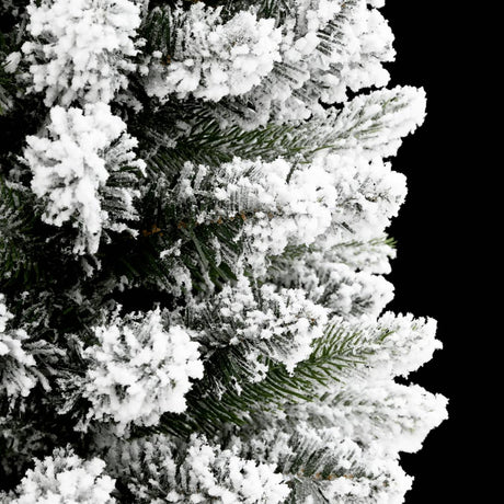 Vidaxx künstlicher Weihnachtsbaum mit Schnee schmal 120 cm PVC und PE