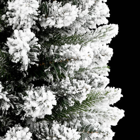 Vidaxx künstlicher Weihnachtsbaum mit Schnee schmal 150 cm PVC und PE