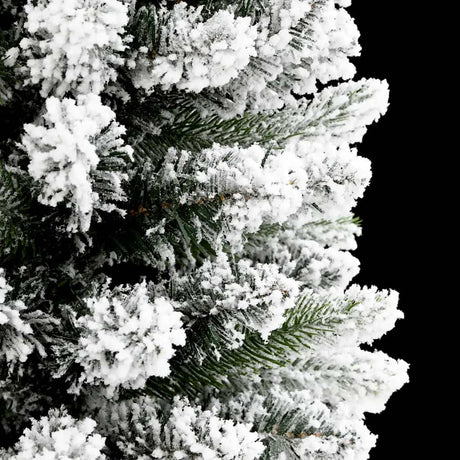 Vidaxx künstlicher Weihnachtsbaum mit Schnee schmal 180 cm PVC und PE