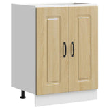 Vidaxl spoelbakonderkast kalmar 60x46x81,5cm bewerkt hout sonoma eiken
