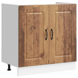 Vidaxl spoelbakonderkast kalmar 80x46x81,5 cm bewerkt hout oud hout