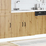 Vidaxl spoelbakonderkast kalmar 80x46x81,5 cm hout artisanaal eiken