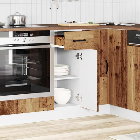 Vidaxl onderkast kalmar bewerkt hout oud houtkleurig