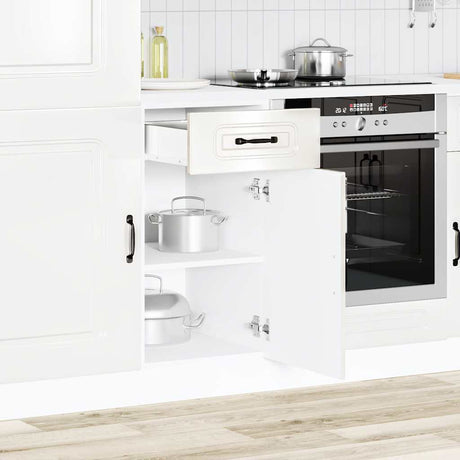Vidaxl onderkast kalmar bewerkt hout hoogglans wit