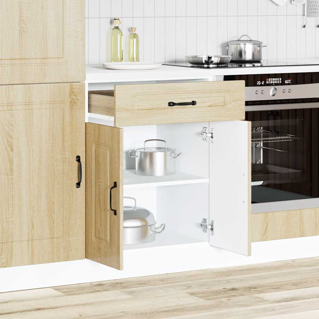 Vidaxl onderkast kalmar bewerkt hout sonoma eikenkleurig