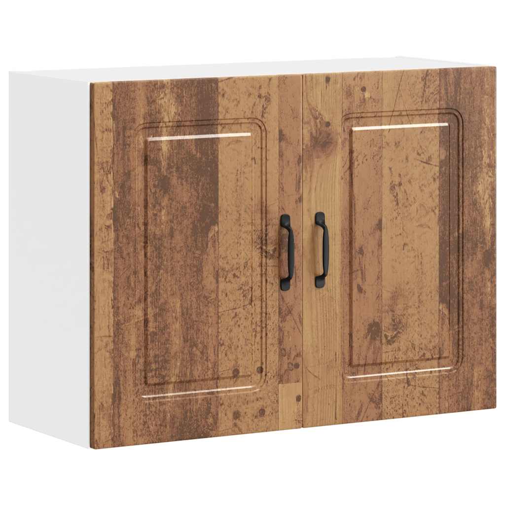 Vidaxl keukenbovenkast kalmar bewerkt hout oud houtkleurig