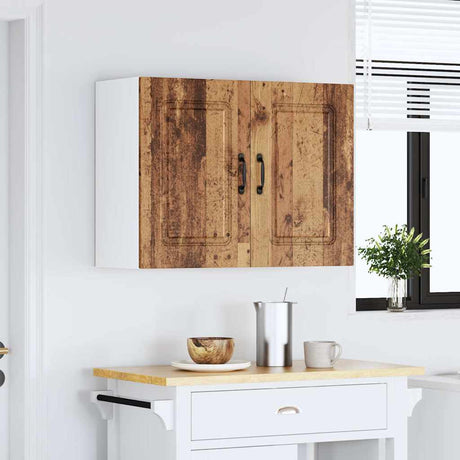 Vidaxl keukenbovenkast kalmar bewerkt hout oud houtkleurig