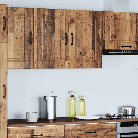 Vidaxl keukenbovenkast kalmar bewerkt hout oud houtkleurig