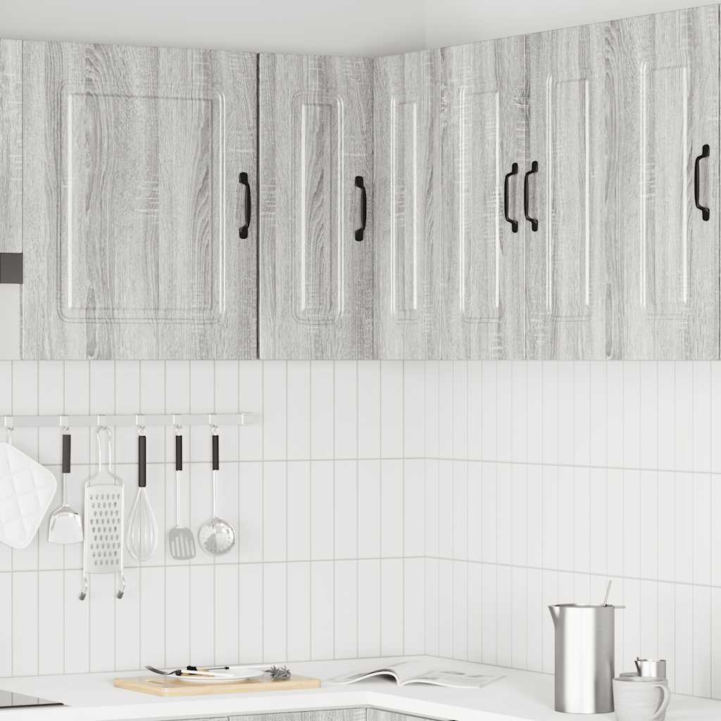 Vidaxl keukenwandhoekkast kalmar bewerkt hout grijs sonoma eiken